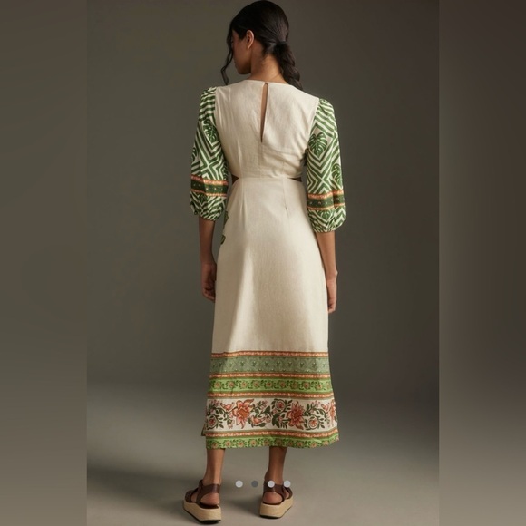 Farm Rio x Anthropologie Palm V-Neck Midi Dress - Picture 2 of 10